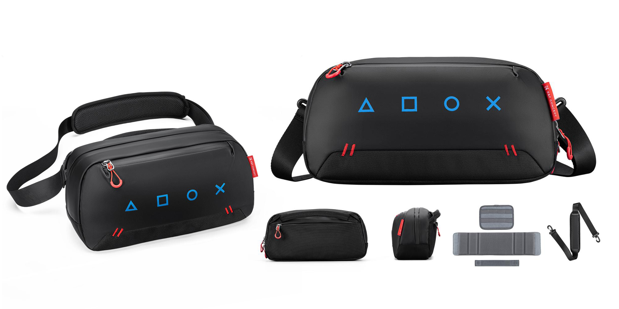 Torba na ramię K&F Concept Urban Wander 16 5 l - niebiesko-czarna - Odporna konstrukcja i miejski styl